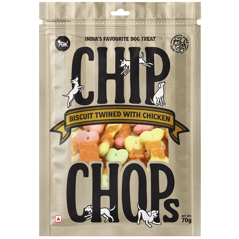 Chip Chops Biscuit Twined with Chicken Dog Treats