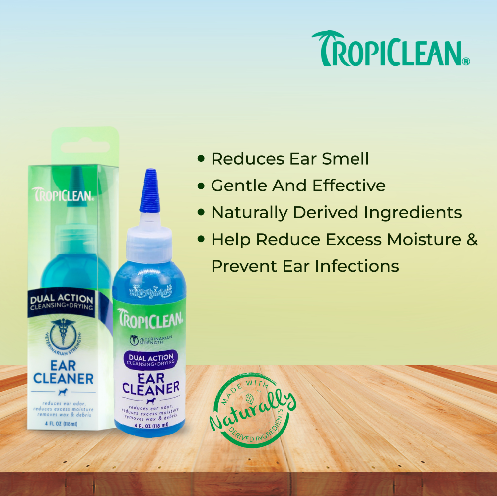 Tropiclean Dual Action Ear Cleaner for Dogs and Cats image 3