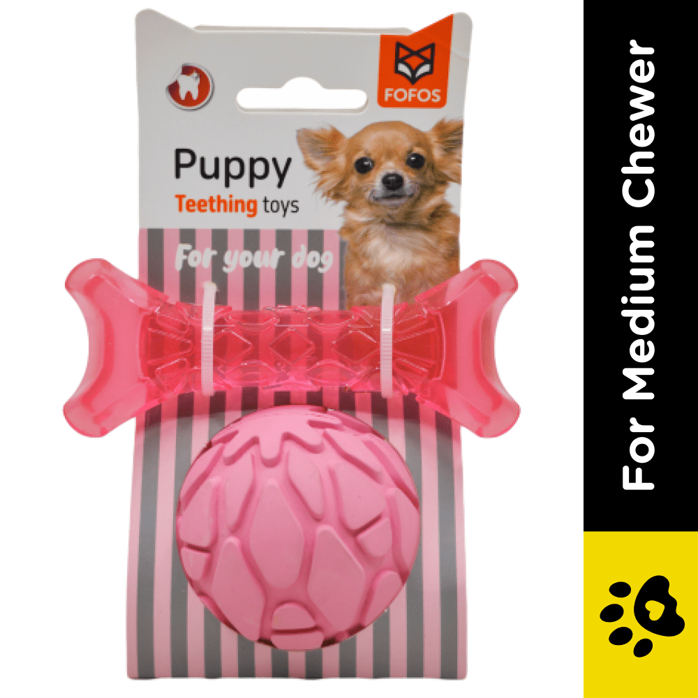 Barkbutler x Fofos Milk Bone & Ball Toy for Dogs (Pink) image 2
