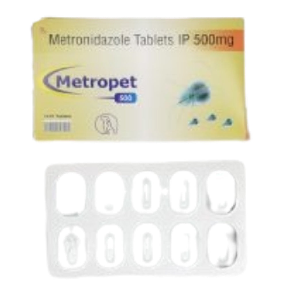 Sihil Metropet 500mg (Metronidazole) Tablets for Dogs and Cats