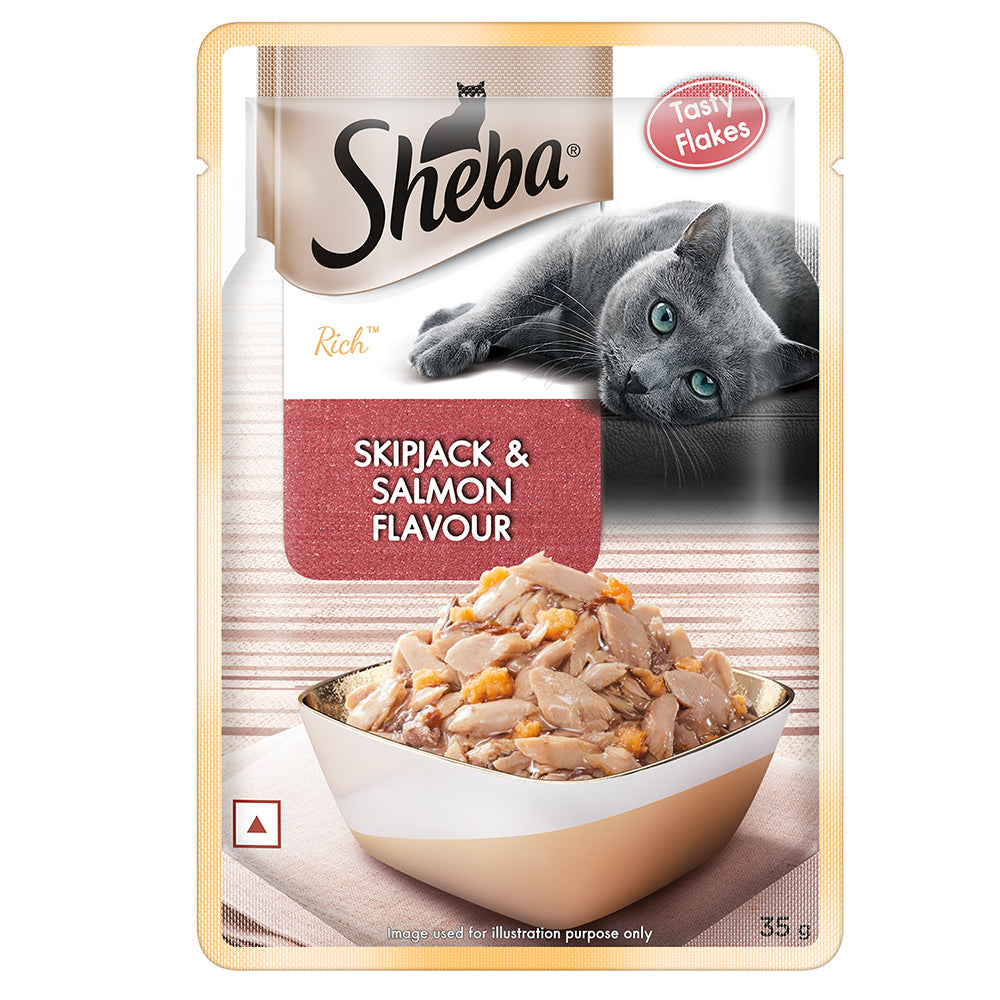 Sheba Skipjack & Salmon Fish Mix Cat Wet Food image 4
