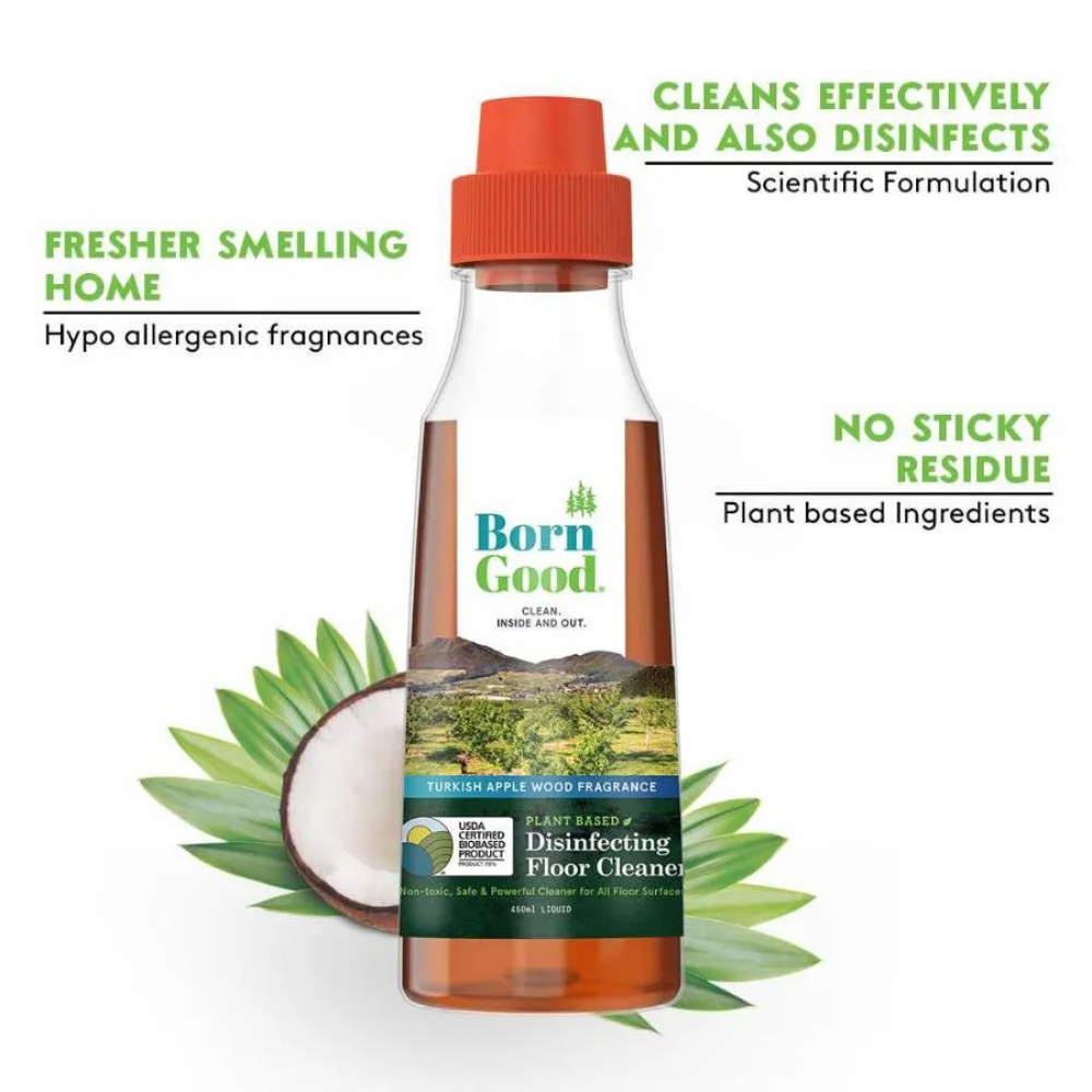 Born Good Turkish Apple Wood Fragrance Plant Based Disinfecting Floor Cleaner for Dogs and Cats image 4