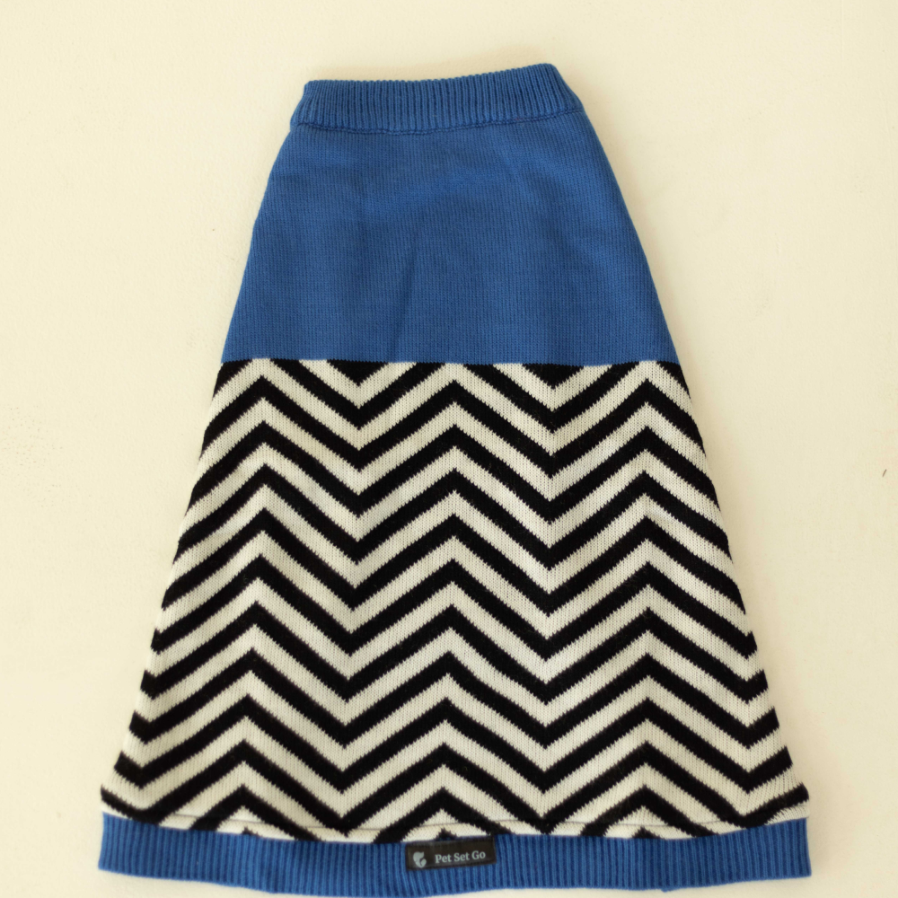 Pet Set Go Raisin’s Sweater for Dogs and Cats (Blue & Black) image 7