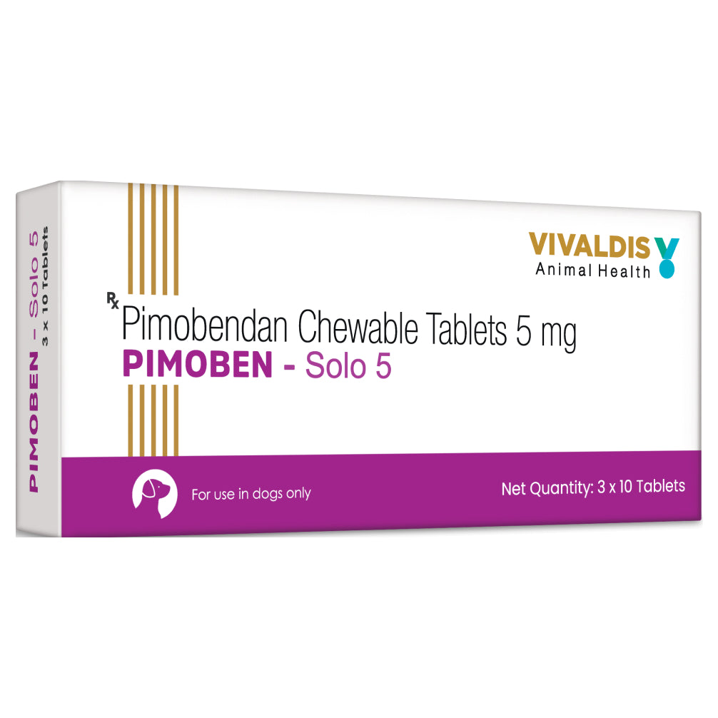 Vivaldis Pimoben (Pimobendan) Solo 5mg Tablet for Dogs image 2