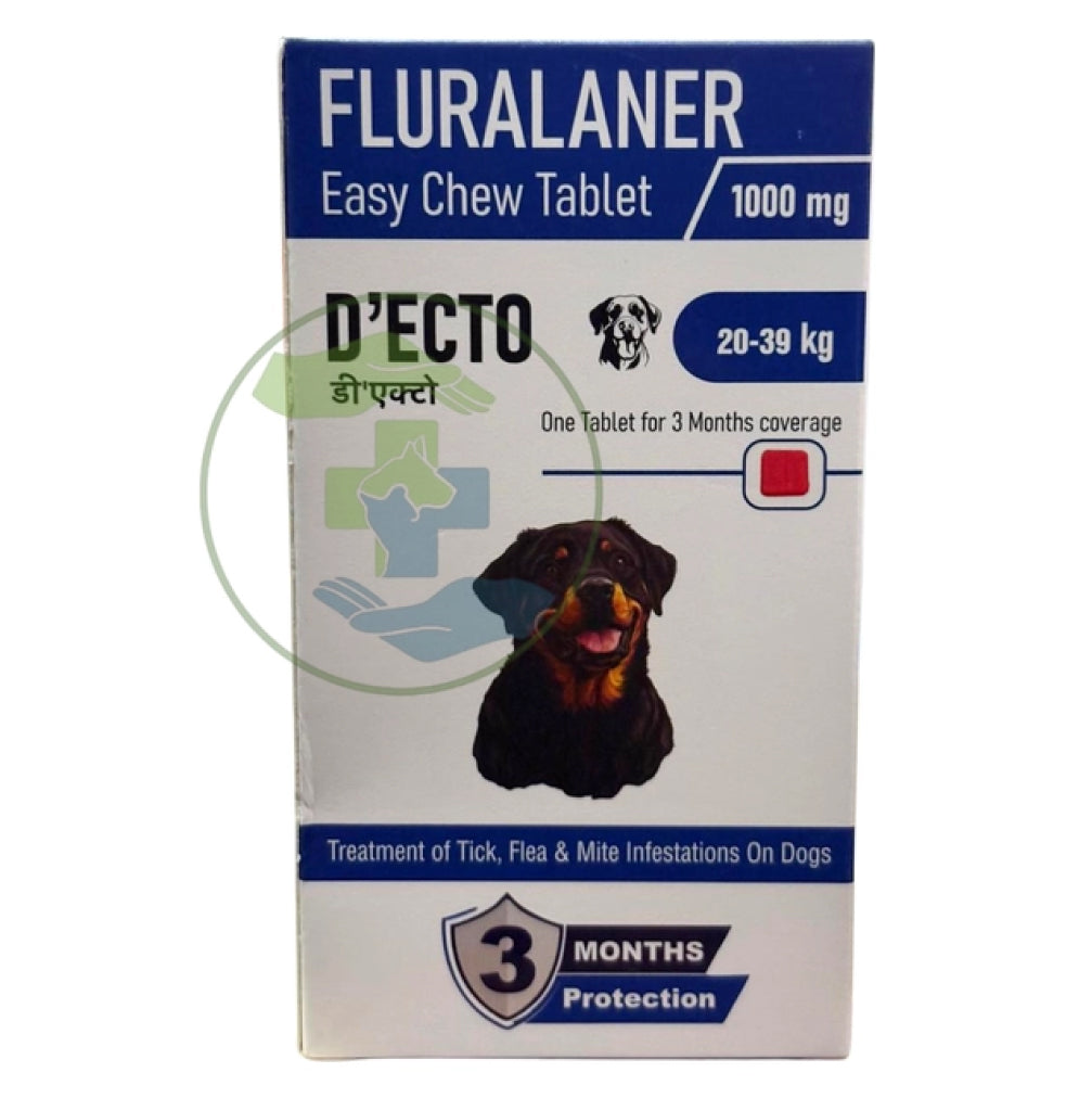 Sihil D Ecto Fluralaner 1000mg Tablet for Dogs 20 to 40kg