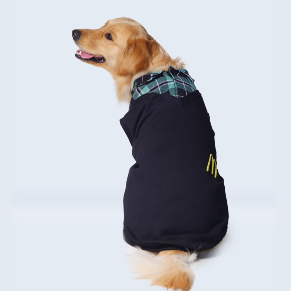 Pet Set Go Polo Knit Tshirt for Dogs (Black) image 4