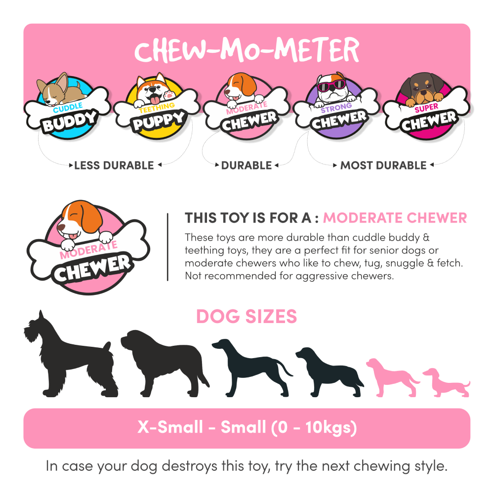 Barkbutler x Fofos Vegi Bites Eggplant Squeaky Toy for Dogs image 3