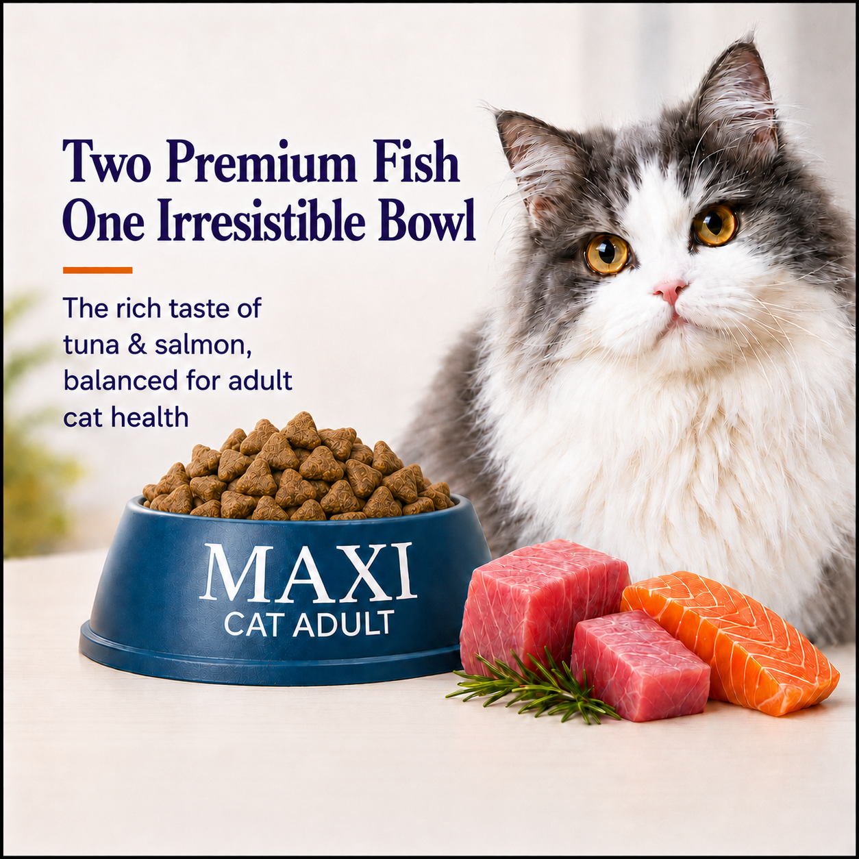 Maxi Adult Tuna & Salmon Adult Dry Cat Food image 4