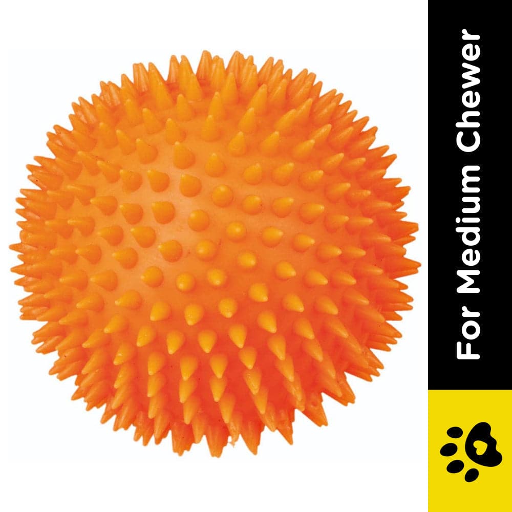 Trixie Hedgehog Ball Vinyl Toy for Dogs (Orange) image 2