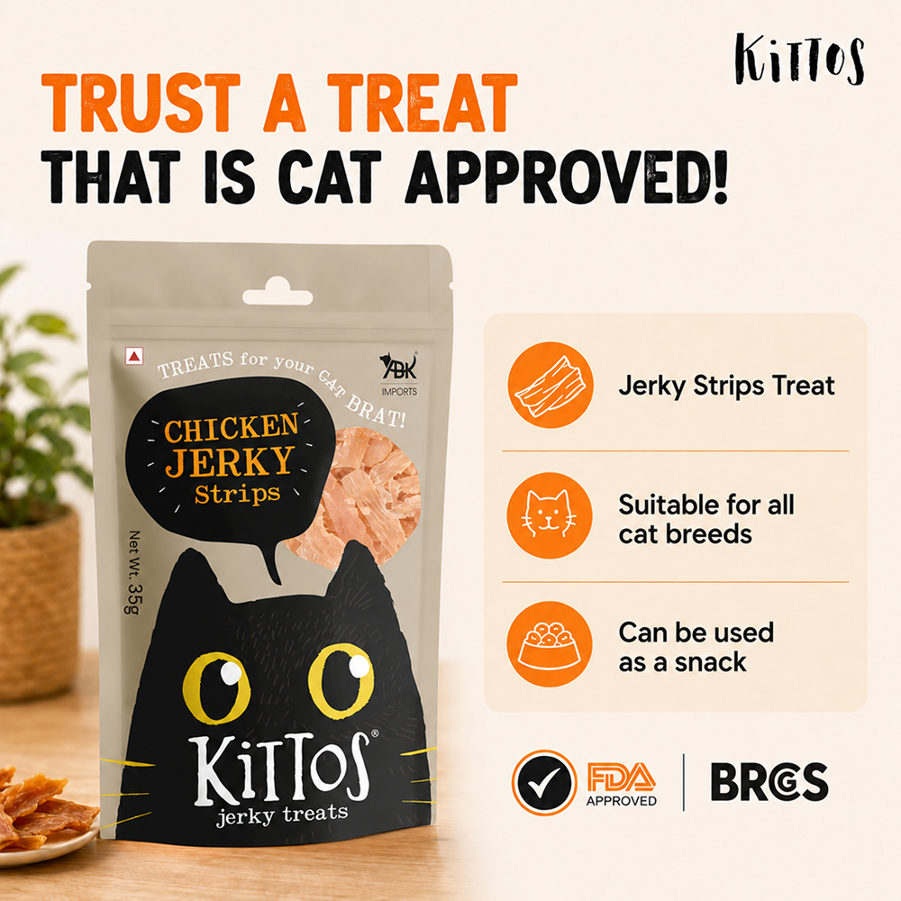 Kittos Purr Fect Chicken Jerky Strips Cat Treats image 4
