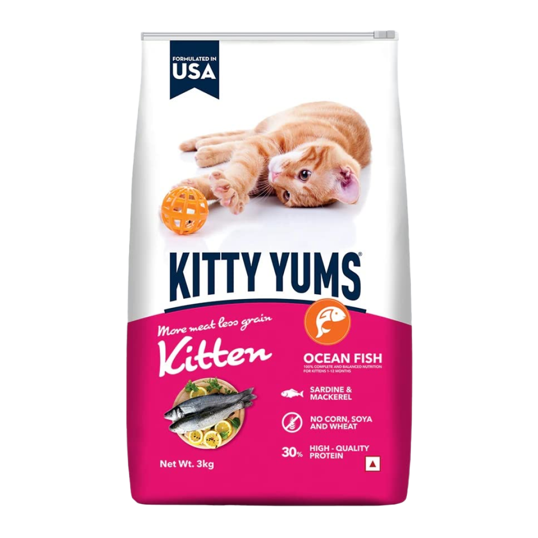 Kitty Yums Ocean Fish Kitten (1 to 12 Months) Cat Dry Food image 9