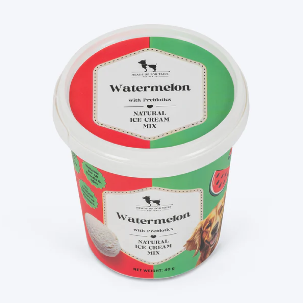 HUFT Watermelon with Prebiotics Natural Ice Cream for Dogs image 3