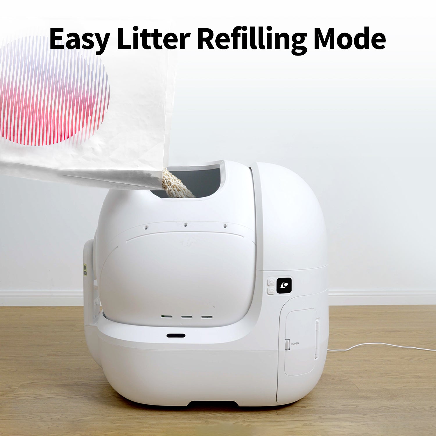 Petkit Purobot Max Pro Automatic Self Cleaning Litter Box for Cats (White) image 9