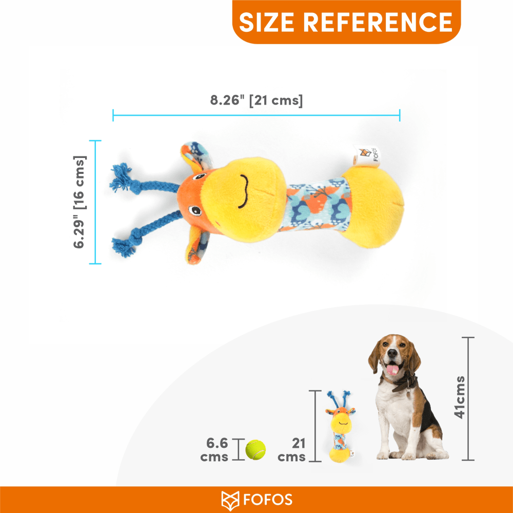 Barkbutler x Fofos Puppy Giraffe Toy for Dogs image 3