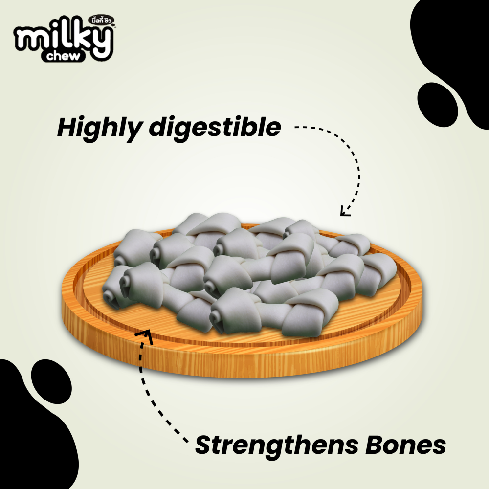 Dogaholic Milky Chew Bone Style Dog Treats image 5