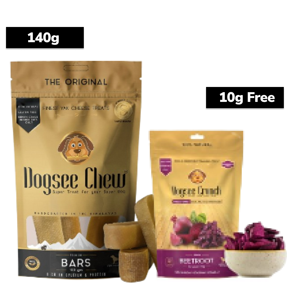 Dogsee Chew 100% Natural Yak Milk Bars Medium Breed Dog Treats