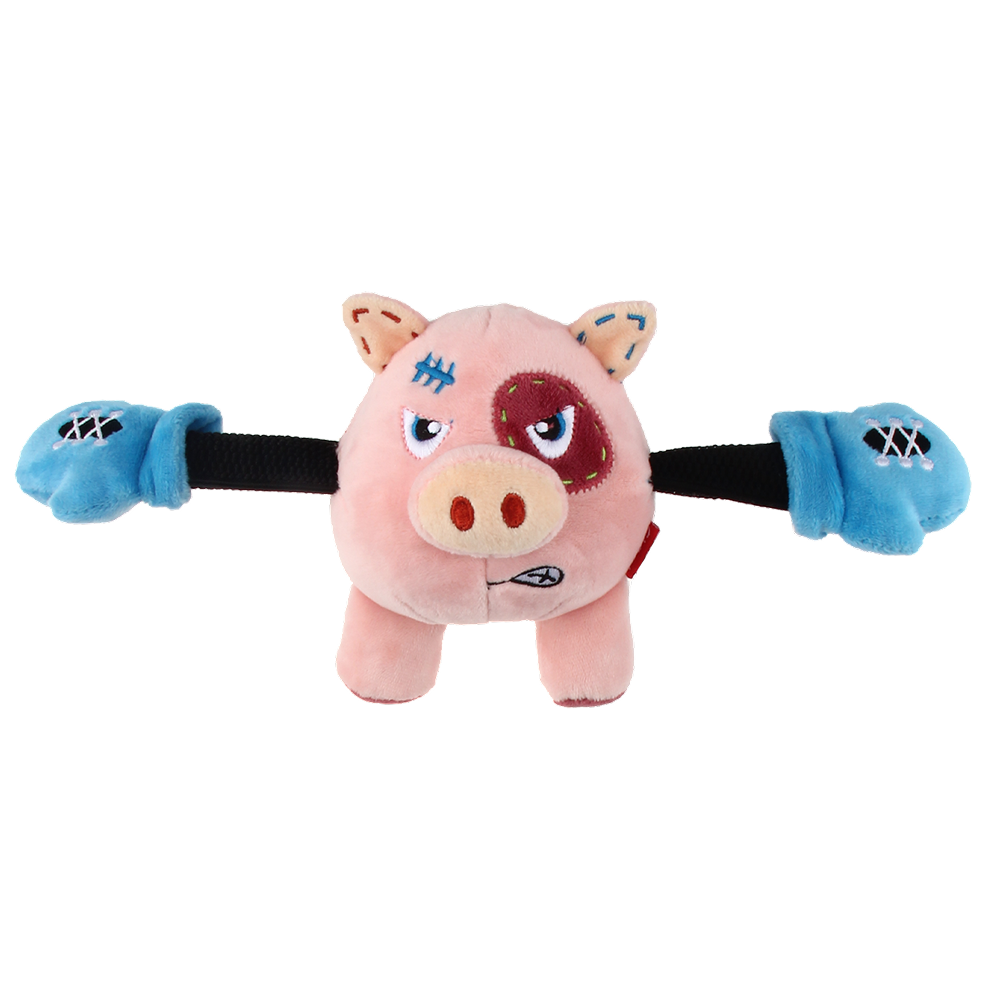 GiGwi Rock Zoo King Boxer Pig Toy for Dogs image 5