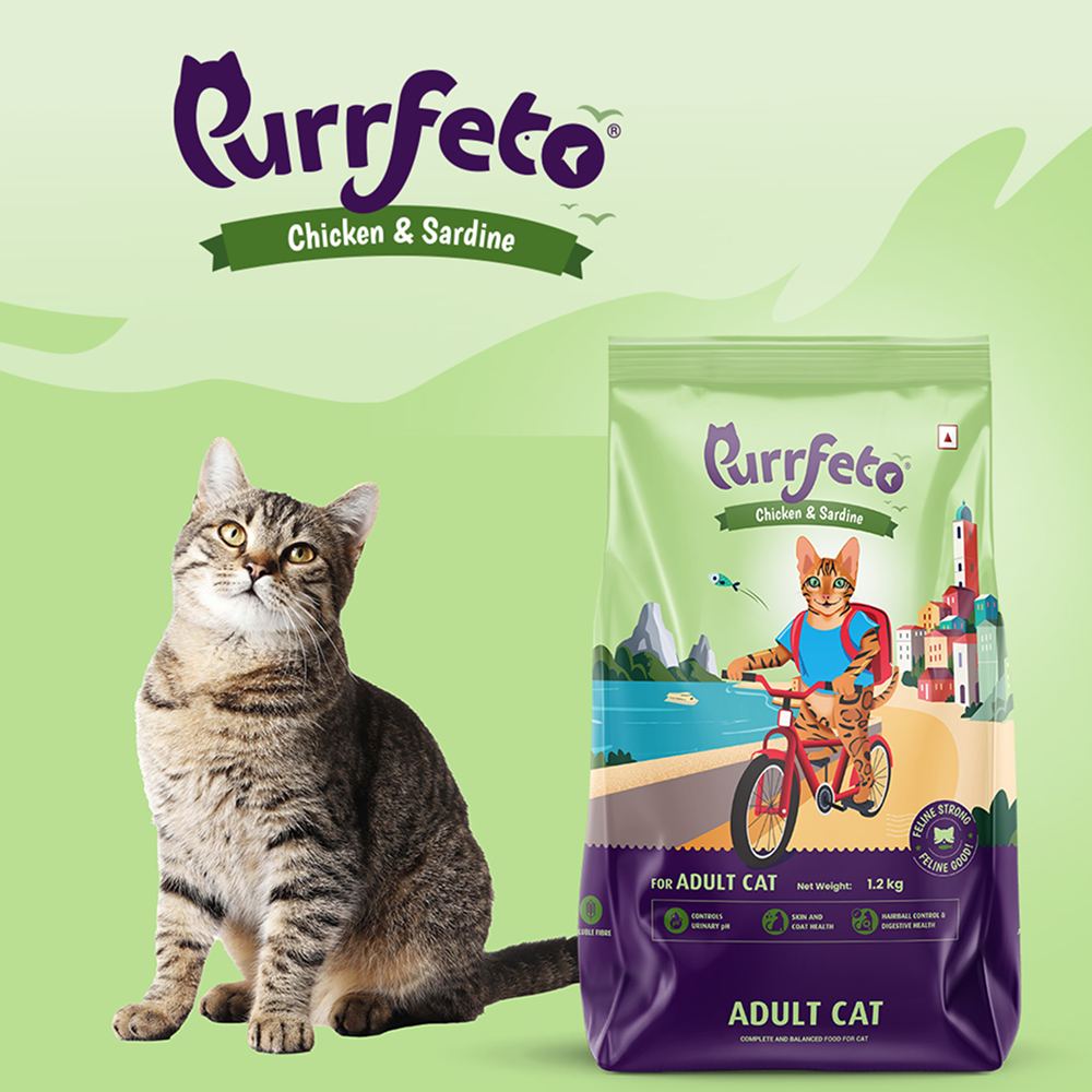 Purrfeto Chicken and Sardine Adult Cat Dry Food image 6