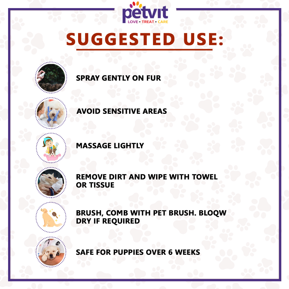 Petvit Plant Based Natural Waterless Shampoo for Dogs image 7