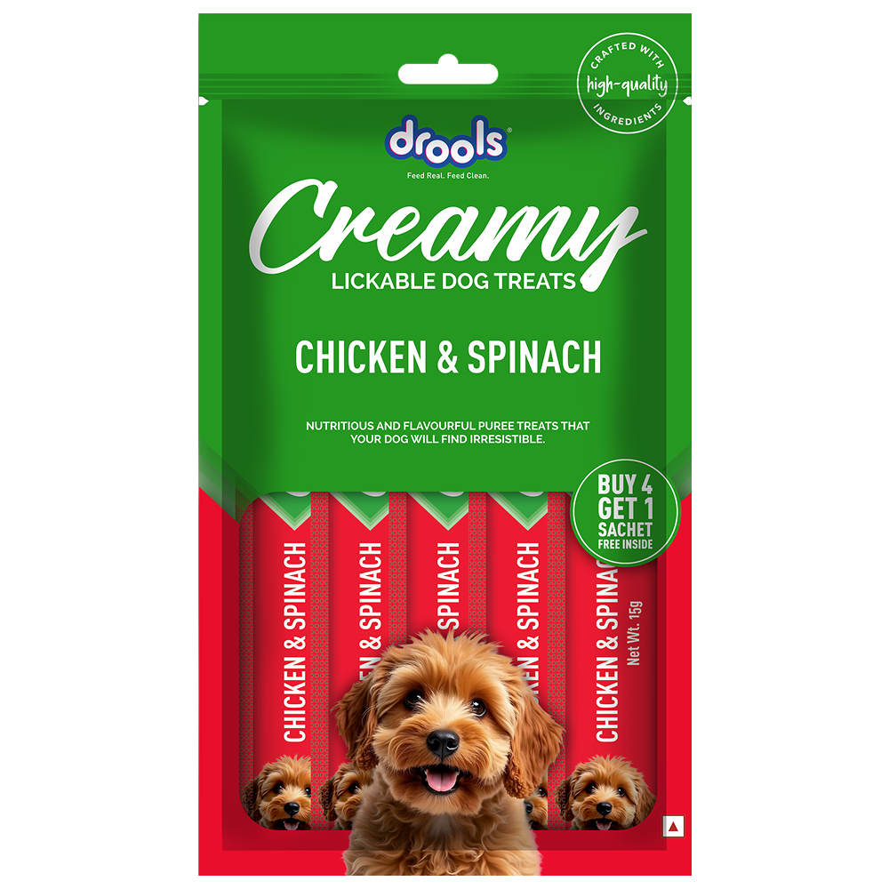 Drools Chicken & Spinach Creamy Dog Treats