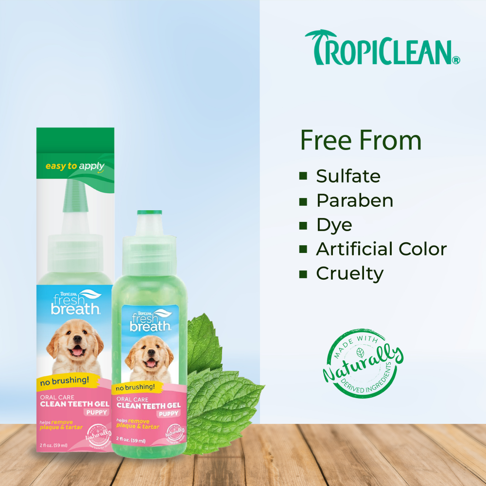 Tropiclean Fresh Breath Puppy Clean Teeth Gel for Dogs image 4