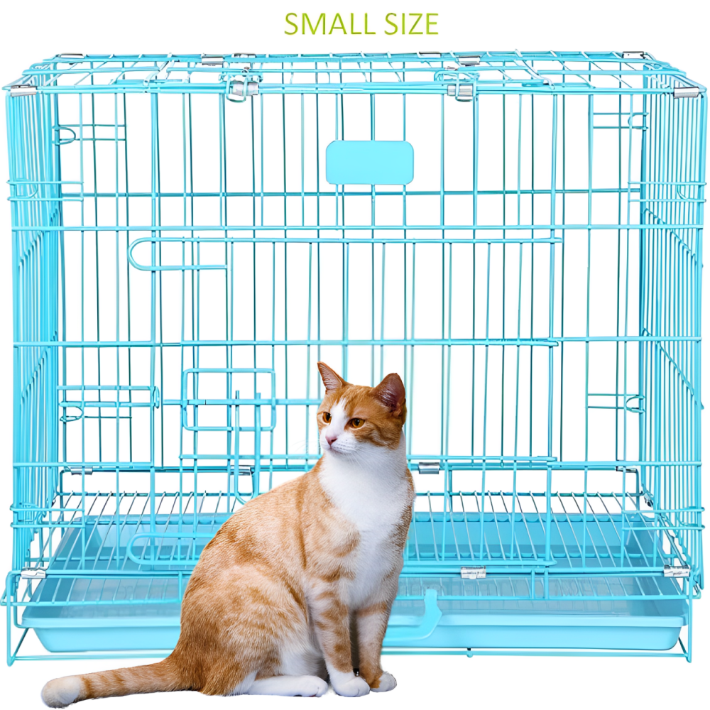 Chullbull Single Door Iron Powder Coated with Removable Tray Carrier for Dogs and Cats image 3