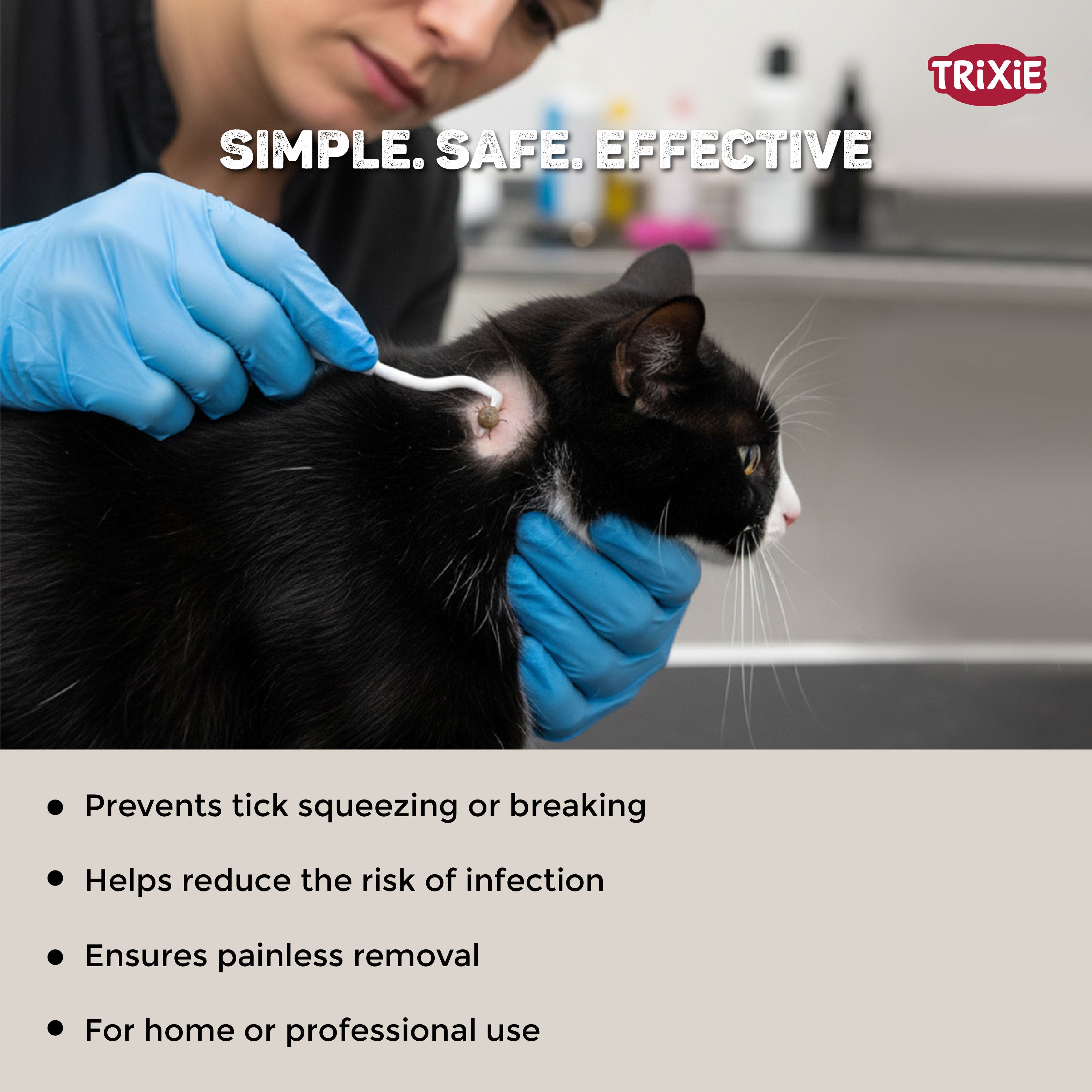 Trixie Tick Remover for Cats and Dogs (white) image 4