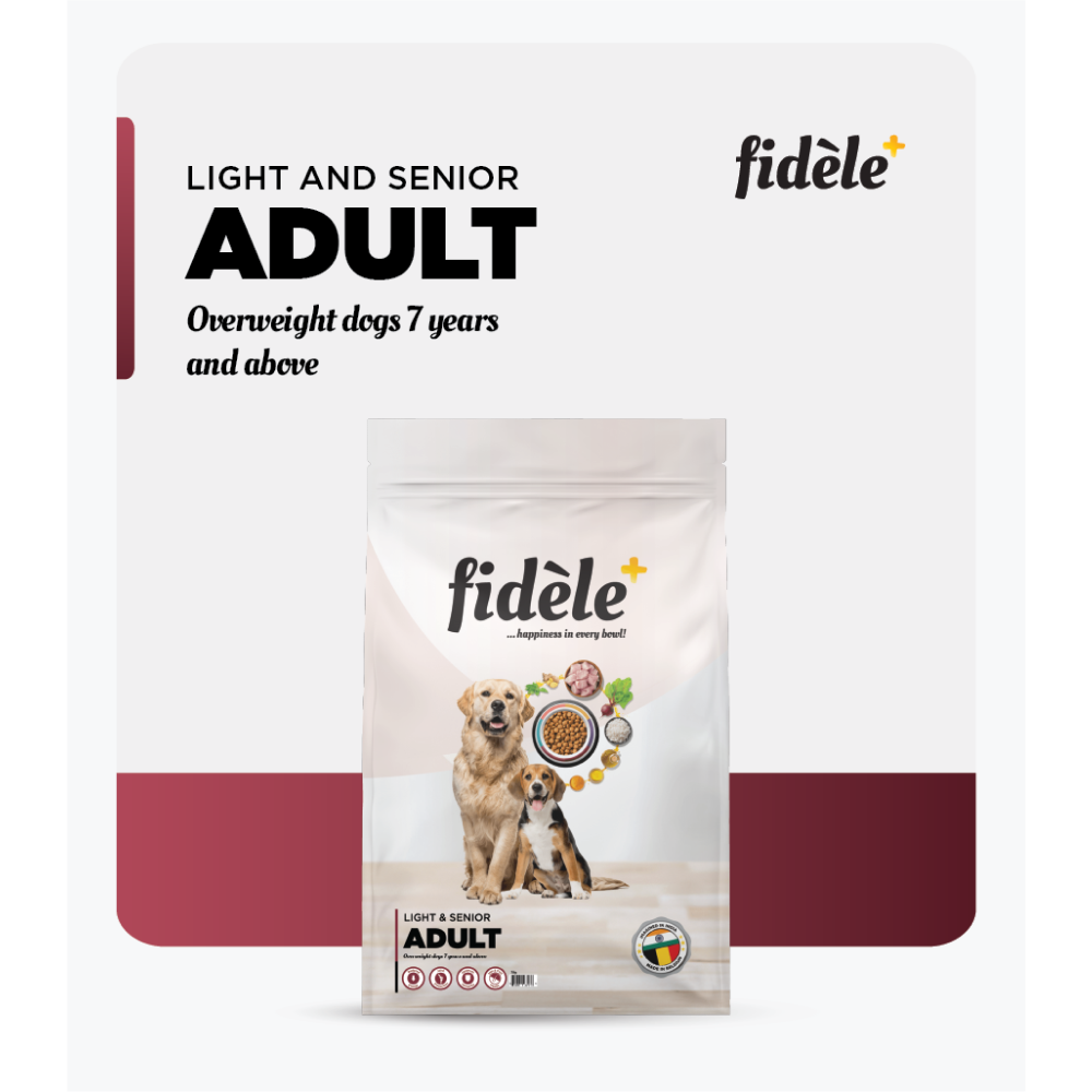 Fidele Plus Adult Light & Senior Dog Dry Food image 4