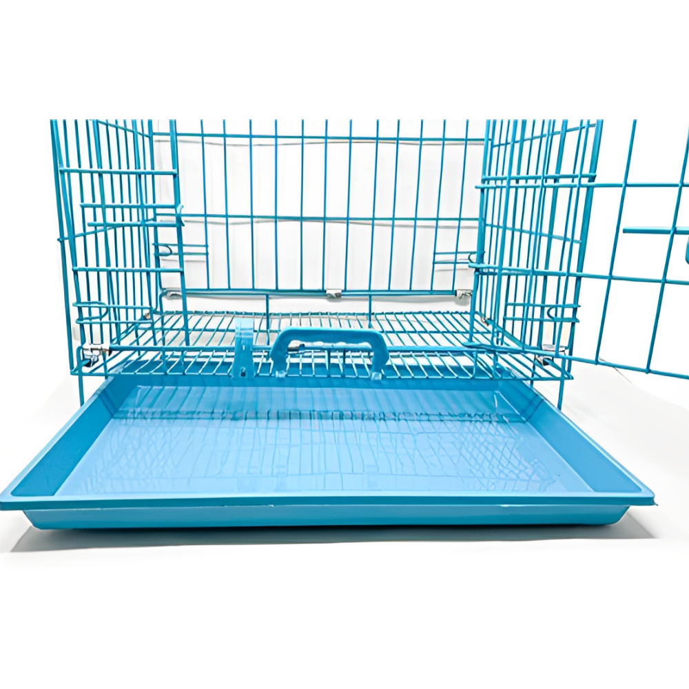 Chullbull Single Door Iron Powder Coated with Removable Tray Carrier for Dogs and Cats image 4