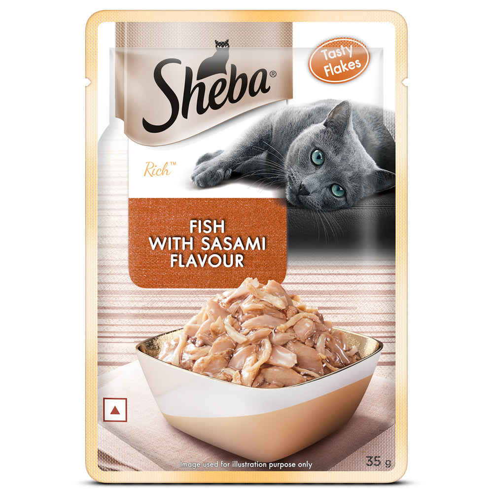 Sheba Fish with Sasami Premium Cat Wet Food image 4