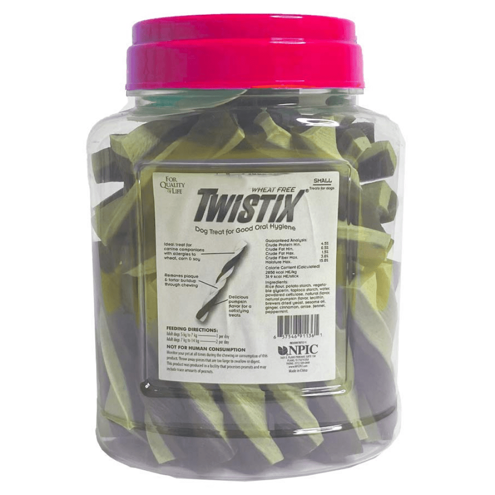 NPIC Twistix Pumpkin Spice Canister Dog Treats image 2