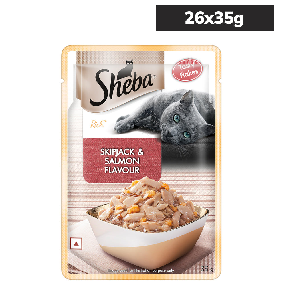 Sheba Skipjack & Salmon Fish Mix Cat Wet Food image 7