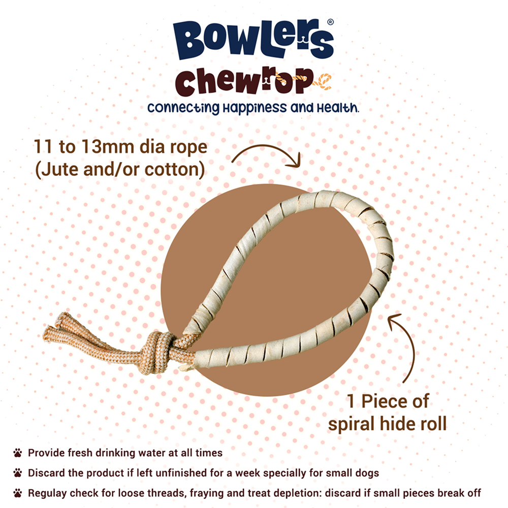 Bowlers Chewrope Bight Functional Dog Treat Toy image 2