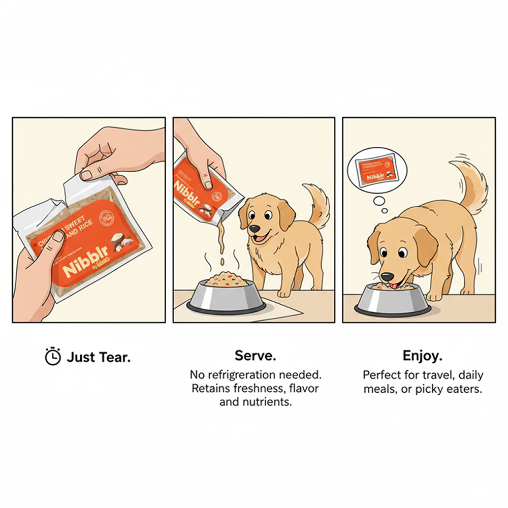 Nibblr By Nootie Wholesome Chicken Sweet Potato & Rice Ready to Eat Meal Dog Wet Food image 5
