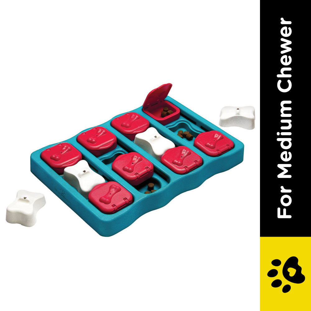 Outward Hound Nina Ottosson Brick Game for Dogs (Blue Level 2 Intermediate) | For Medium Chewers image 2