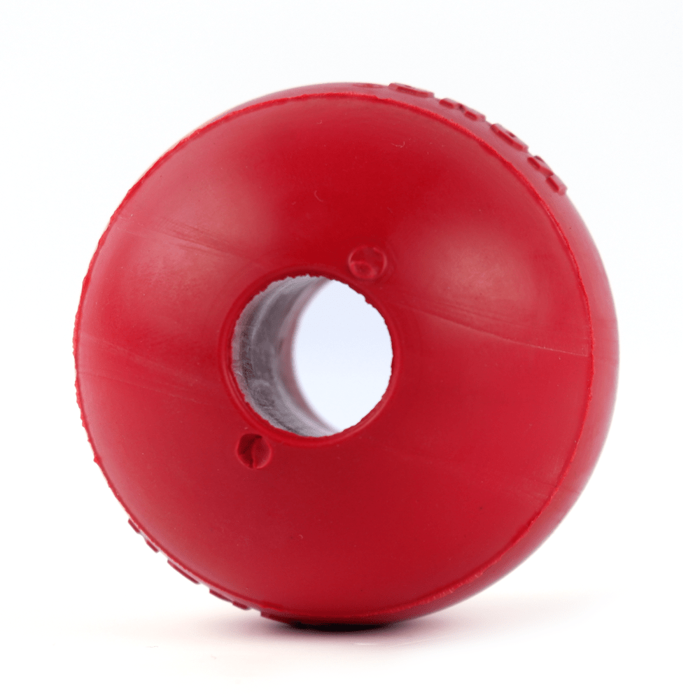 Kong Ball with Hole Toy for Dogs (Red) | For Aggressive Chewers image 2