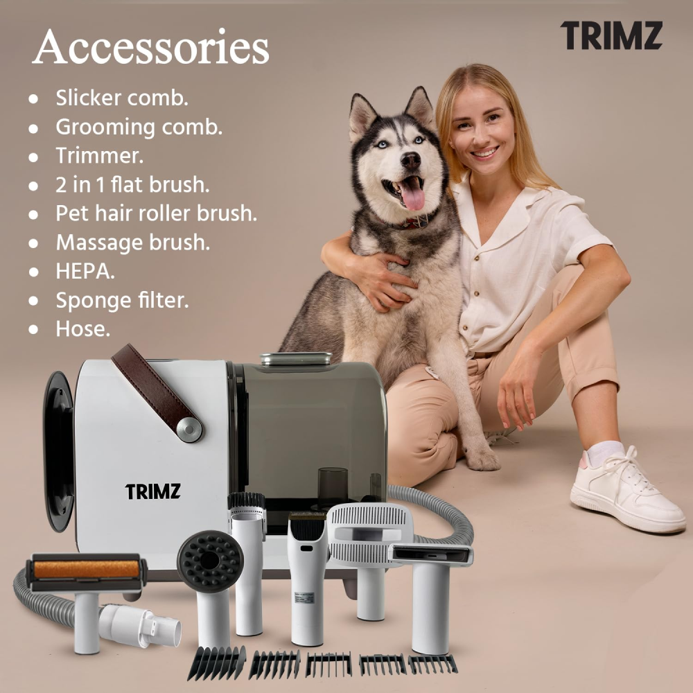 Trimz Pet Grooming Kit & Vacuum Suction for Dogs and Cats image 8