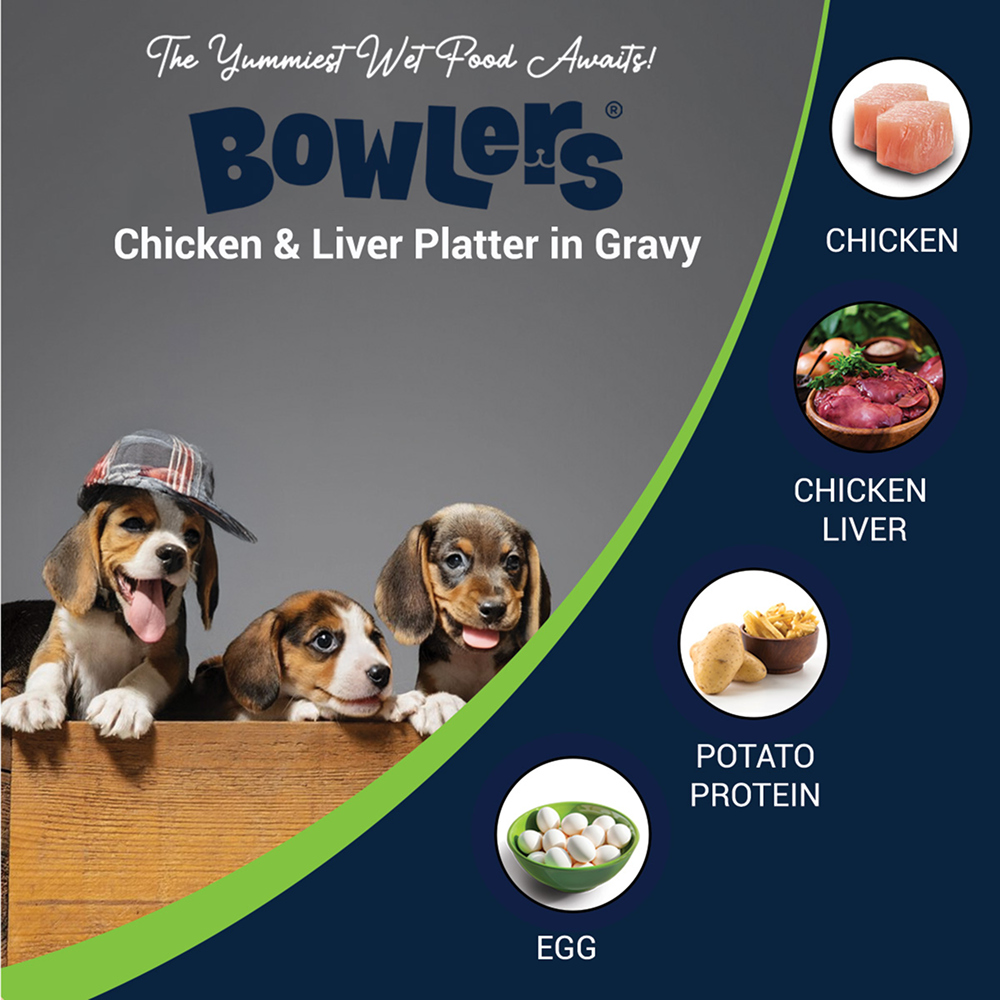 Bowlers Chicken and Liver Recipe in Gravy Puppy Dog Wet Food image 3