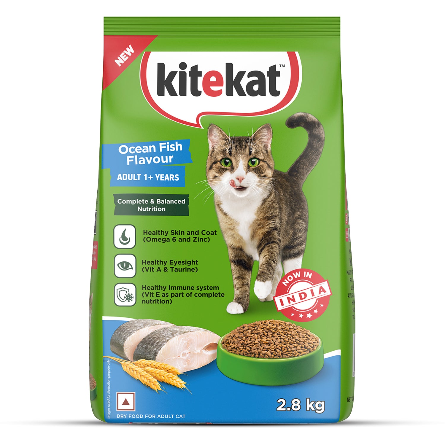 Kitekat Ocean Fish Adult Cat Dry Food image 3