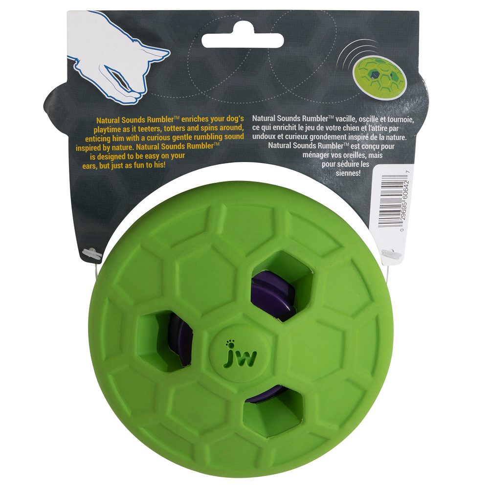 JW Natural Sound Rumbler Toy for Dogs (Green) image 6