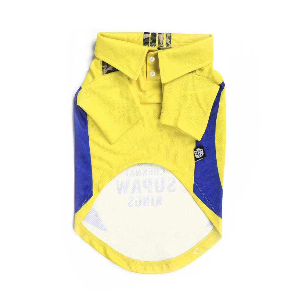 Pets Way Chennai Supaw Kings IPL Jersey for Dogs and Cats (Yellow)| Indian Pet League image 3
