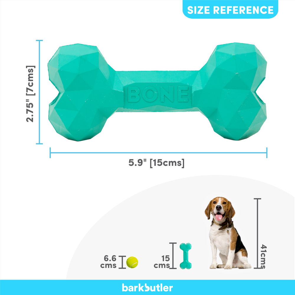 Barkbutler Chu the bone Treat Dispensing Toy for Dogs (Green) image 6