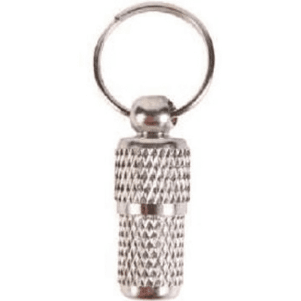 Trixie Chrome Finish Metal Dumbell Shaped Tag for Dogs and Cats (Silver) image 2