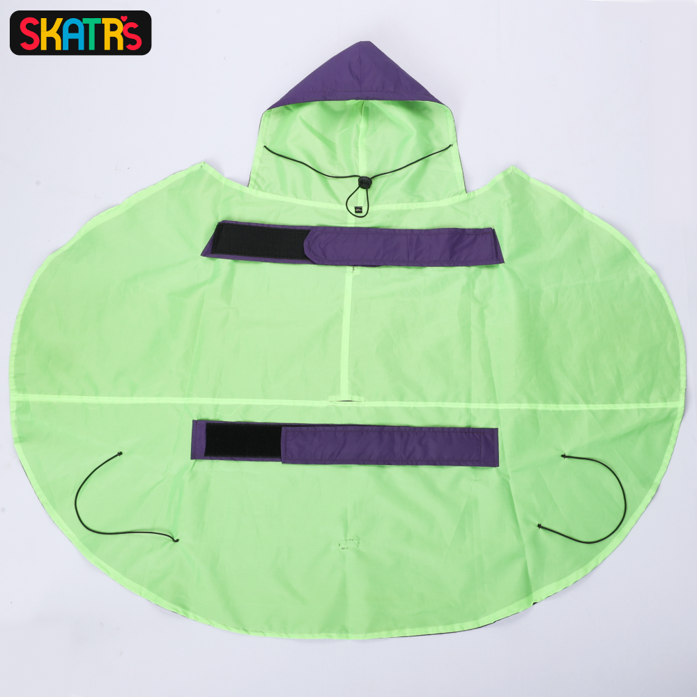 Skatrs Full Coverage Cape Style Raincoat for Dogs and Cats (Purple) image 7