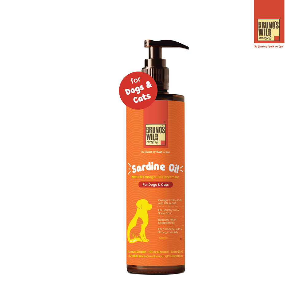 Bruno's Wild Essentials Sardine Oil for Dogs and Cats