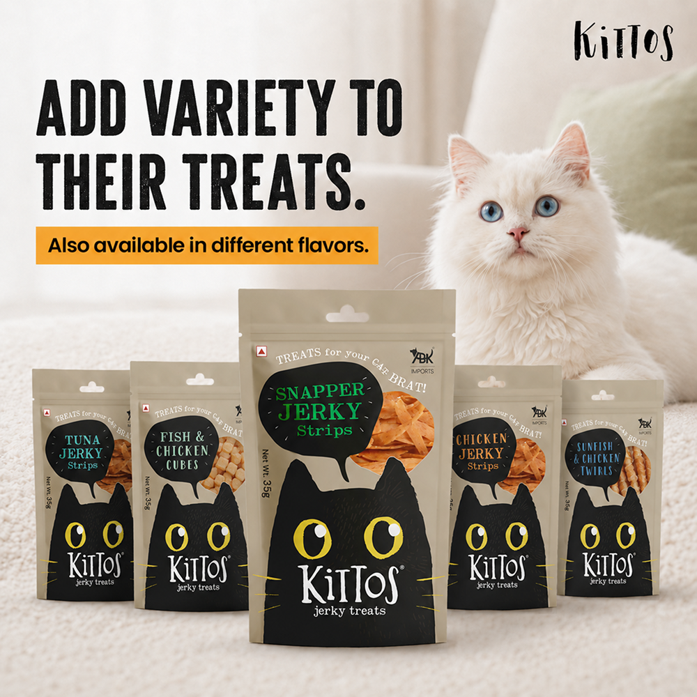Kittos Purr Fect Snapper Jerky Strips Cat Treats image 4
