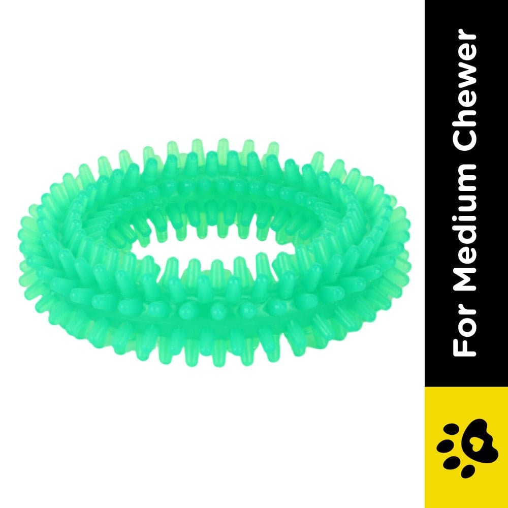 Basil Teething Ring Chew Toy for Dogs | For Medium Chewers (Green) image 2