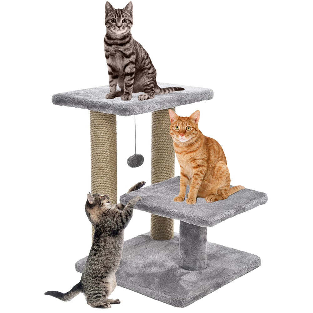 Furrlovers Multiple Level Activity Tower with Scratching Posts for Cats (Grey) image 5