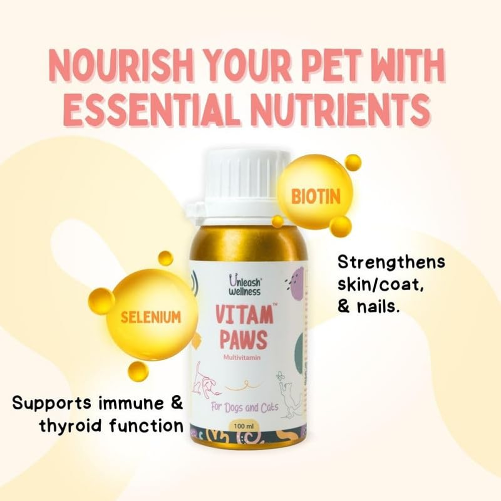 Unleash Wellness Vitam Paws Multivitamin Supplement for Dogs and Cats image 8