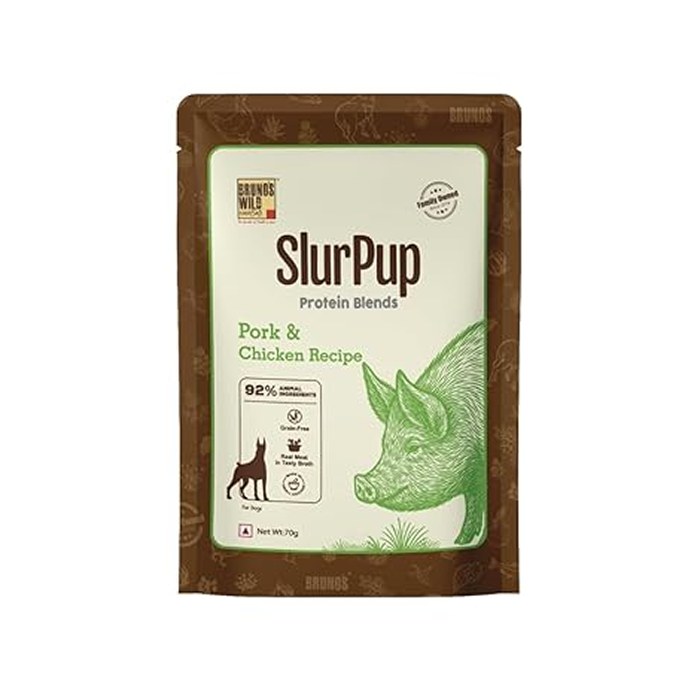 Bruno's Wild Essentials Slurpup Pork & Chicken Dog Wet Food
